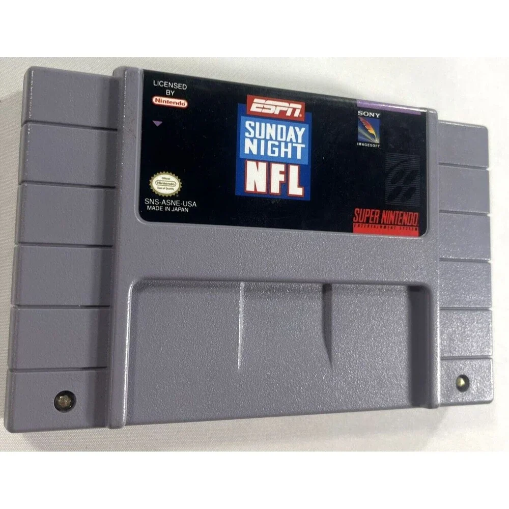 ESPN Sunday Night NFL Super Nintendo Entertainment System 1994 Tested